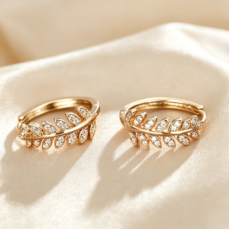 Unisex Minimalist Luxury Branch & Leaf Style Earrings